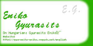 eniko gyurasits business card